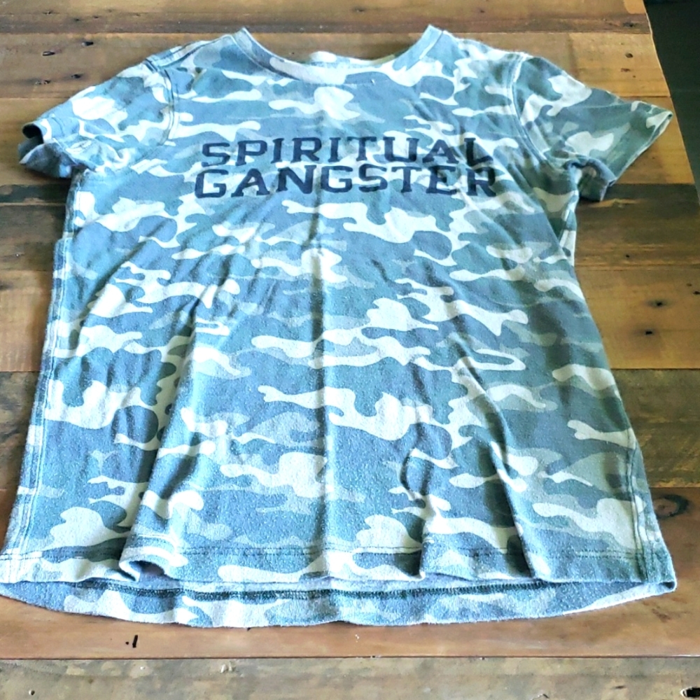 Youth Spiritual Gangster Camo tee